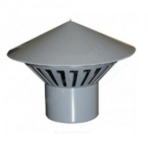 Зонт PP-H вентиляционный серый Дн 110 б/нап Ostendorf 904010
