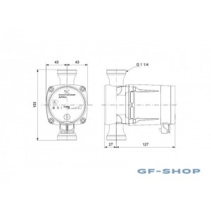 Насос циркуляционный Grundfos ALPHA2 L 20-45 N 150