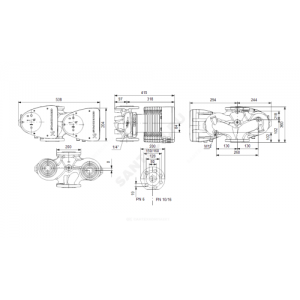 Насос циркуляционный с мокрым ротором MAGNA1 D 80-80 F PN10 сдвоенный 1х230В/50 Гц Grundfos 99221419