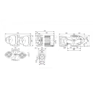 Насос циркуляционный с мокрым ротором MAGNA1 D 100-100 F PN10 сдвоенный 1х230В/50 Гц Grundfos 97924437