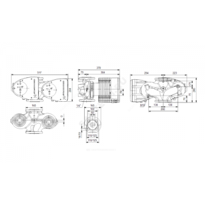 Насос циркуляционный с мокрым ротором MAGNA1 D 50-100 F PN6/10 сдвоенный 1х230В/50 Гц Grundfos 99221341