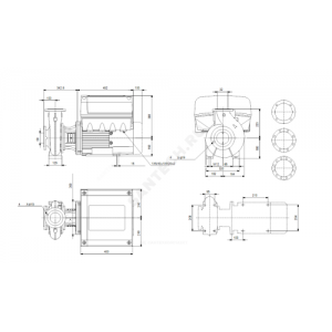 Насос консольно-моноблочный NBE32-250/262 A-F2-A-BAQE PN16 3х380-480В/50 Гц Grundfos 95108622