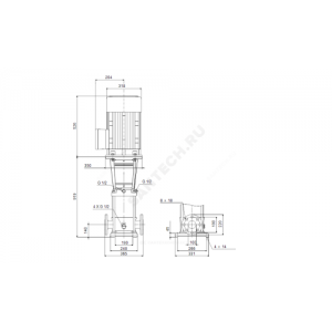Насос многоступенчатый вертикальный CR64-4-2 A-F-A-E-HQQE PN16 3х380-415/660-690В/50 Гц Grundfos 96123534