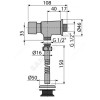 Кран для писсуара нажимной Alca Plast ATS001