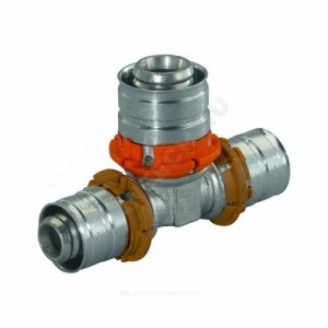 Тройник переходной МП латунь пресс Дн 25х32х16 MLC Uponor 1015033