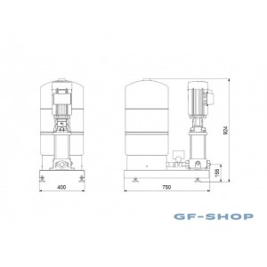 Установка повышения давления Grundfos HYDRO SOLO-S CR 1-4 HQQE