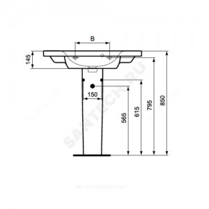 Пьедестал для умывальника CONNECT Ideal Standard E797301