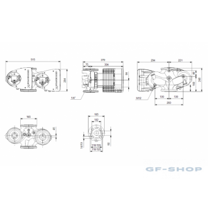 Насос циркуляционный Grundfos MAGNA3 D 50-80 F 240 1x230V PN6/10