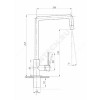 Смеситель для кухонной мойки TSB115 одноручный Царсберг 115-001