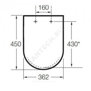 Сиденье для унитаза Meridian supralit Roca 8012A000B