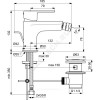 Смеситель для биде CERAFINE O одноручный Ideal Standard BC705XG