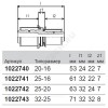 Муфта переходная МП PPSU пресс Дн 25х20 Ру10 MLC Uponor 1022742