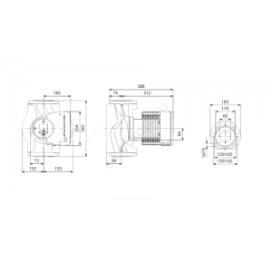 Насос циркуляционный с мокрым ротором MAGNA3 65-80 FN PN6/10 1х230В/50 Гц Grundfos 97924363