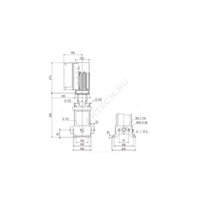 Насос многоступенчатый вертикальный CRE5-9 AN-A-A-E-HQQE PN16 3х380-500В/50 Гц с датчиком перепада давления Grundfos 98390042