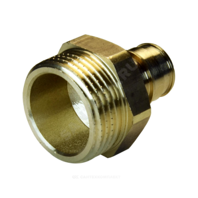 Муфта для PE-X латунь Дн 20х1/2" НР РОС