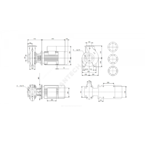 Насос консольно-моноблочный NB100-315/334 A-F2-A-BAQE PN16 3х380-420/660-725В/50Гц Grundfos 97837126