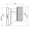 Манжета для унитаза эксцентрическая жесткая 110мм АНИ Пласт W0220
