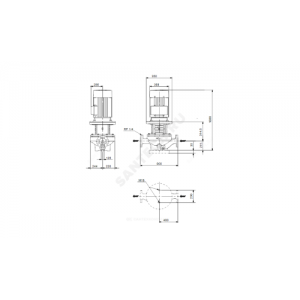 Насос ин-лайн с сухим ротором TP 125-300/4-A-F-A-BAQE PN16 3х380-420/660-725В/50 Гц Grundfos 98742583