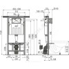 Инсталляция для подвесного унитаза без кнопки смыва Alca Plast AM102/1120