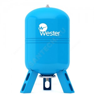 Гидроаккумулятор WAV 150 л 25 бар вертикальный Wester 2-14-0366