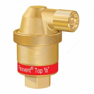 Воздухоотводчик автоматический латунь Flexvent Top Ду 15 Ру10 Rp1/2" ВР поплавковый Flamco 28515