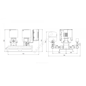 Установка повышения давления Hydro Multi-E 2 CRE 1-4 Grundfos 98486515