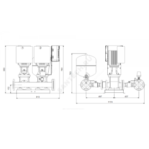 Установка повышения давления Hydro Multi-E 2 CRE15-4 Grundfos 99133073