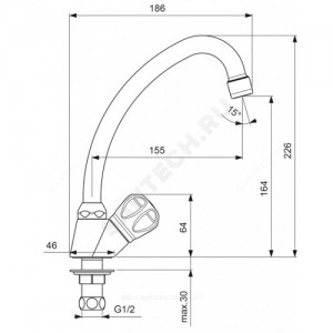 Кран настольный серия VIT Vidima BA159AA