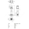 Насос многоступенчатый вертикальный HELIX VE 3604-2/25/V/KS/2G PN25 3х400В/50 Гц Wilo 4166255