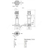 Насос многоступенчатый вертикальный HELIX V 403-2/25/V/KS/400-50 PN25 3х400В/50 Гц Wilo 4193998