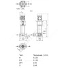 Насос многоступенчатый вертикальный HELIX V 403-2/25/V/KS/400-50 PN25 3х400В/50 Гц Wilo 4193998