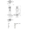 Насос многоступенчатый вертикальный HELIX V 403-2/25/V/KS/400-50 PN25 3х400В/50 Гц Wilo 4193998