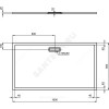 Поддон душевой акрил прямоугольный ULTRAFLAT NEW 1000х800х25 белый Ideal Standard T446801 .