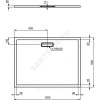 Поддон душевой акрил прямоугольный ULTRAFLAT NEW 1000х800х25 белый Ideal Standard T446801 .