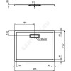 Поддон душевой акрил прямоугольный ULTRAFLAT NEW 1000х800х25 белый Ideal Standard T446801 .