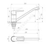 Смеситель для кухонной мойки ПСМ-425-КТ/017 одноручный Профсан