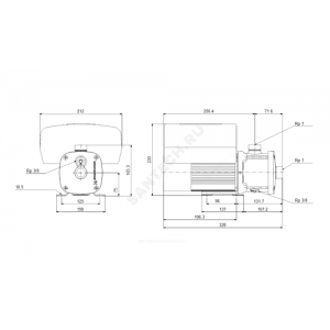 Насос многоступенчатый горизонтальный CME-G 1-2 AQQE 1х200-240В/50 Гц Grundfos 98394748