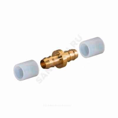 Муфта для PE-X латунь Дн 9,9 в/к кольцо Minitec Uponor 1005264