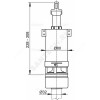 Арматура для высокого бачка сливная шток 1/реж Alca Plast A03