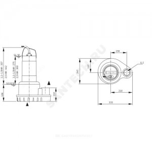 Насос дренажный PADUS UNI M05/T15-540 Wilo 6084809
