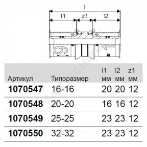 Муфта МП латунь пресс Дн 32 S-PRESS PLUS Uponor 1070550 (1015219)