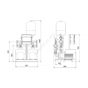 Установка повышения давления Hydro Multi-E 2 CME15-1 Grundfos 98507199