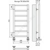 Полотенцесушитель водяной нерж сталь Лесенка (1/2") ВР 270 Вт 300х900мм 8П нижнее подключение Контур Терминус 4660059582443