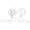 Манометр сигнализирующий ТМ-510Р.04 радиальный Дк100мм 0-2,5 МПа исполнение 4 М20х1,5 с электроконтактной приставкой Росма