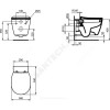Унитаз подвесной Connect с функцией биде без сиденья Ideal Standard E772101