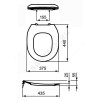 Сиденье для унитаза CONTOUR 21 белое без крышки Ideal Standard S454501.