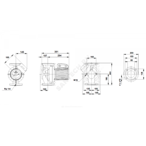 Насос циркуляционный с мокрым ротором UPS 80-60 F PN6 3х400-415В/50 Гц Grundfos 96402391