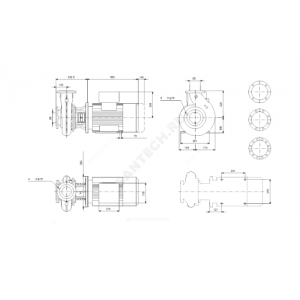 Насос консольно-моноблочный NB65-200/198 A-F2-A-BAQE PN16 3х380-420/660-725В/50Гц Grundfos 97964048