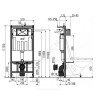 Инсталляция для подвесного унитаза без кнопки смыва Alca Plast AM101/1120-0001
