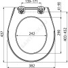 Сиденье для унитаза Antibacterial полипропилен Alca Plast A60